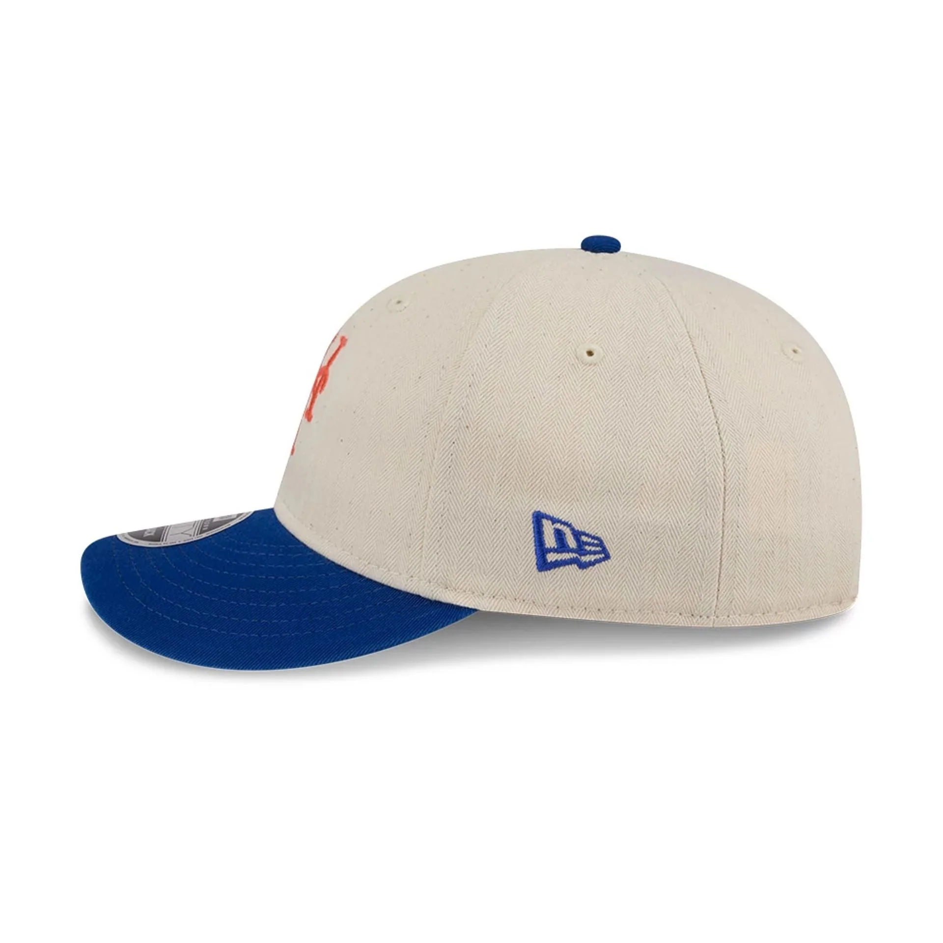New York Mets MLB Americana Herringbone White Retro Crown 9FIFTY Adjustable Cap - Image 7